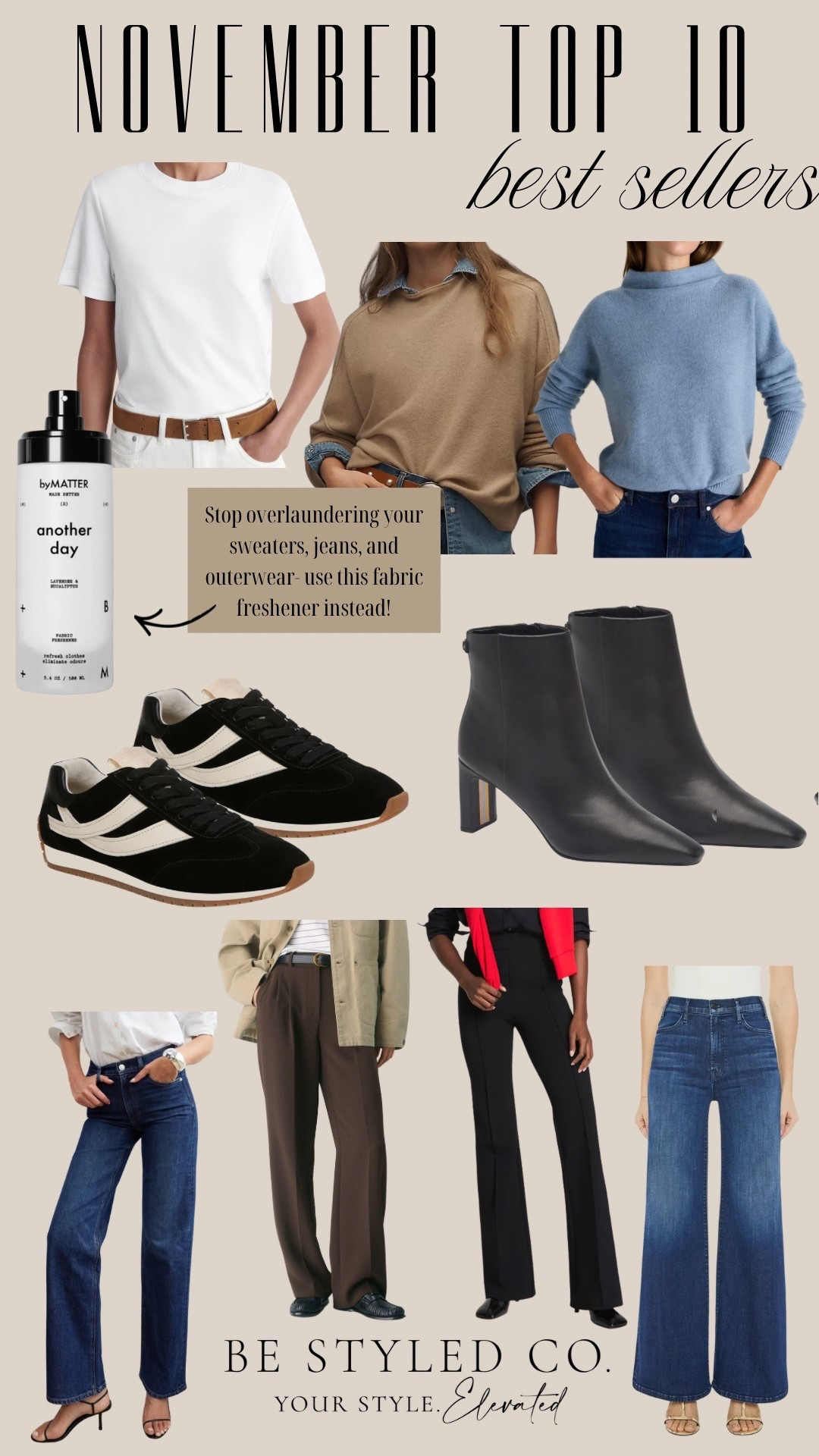 Top 10 November best sellers because they are all versatile pieces you can mix and match! Great investment basics for winter / the best jeans, trousers, and sweaters! 
Stylist approved favorites - best sellers for a reason! 

#LTKOver40 #LTKHoliday #LTKSeasonal