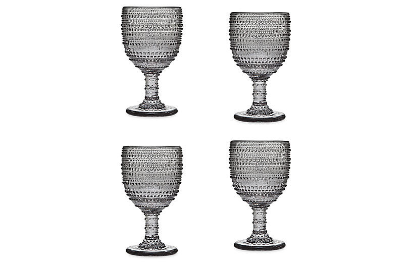 S/4 Lumina Goblets, Smoke | One Kings Lane