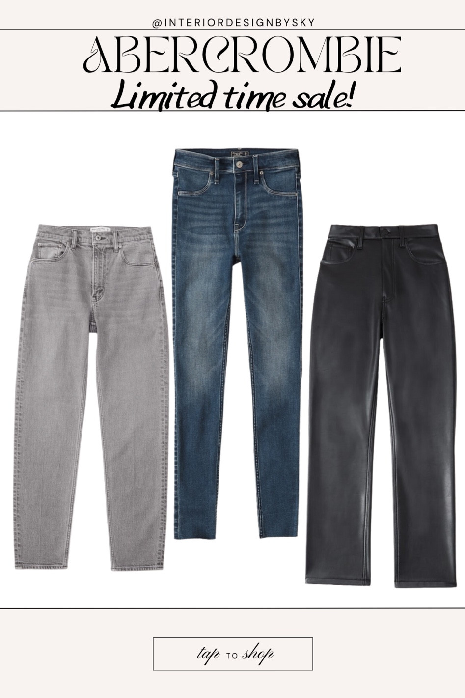 Abercrombie & Fitch jeans on sale! Get them before the sale ends! 

#LTKsalealert #LTKunder100 #LTKFind