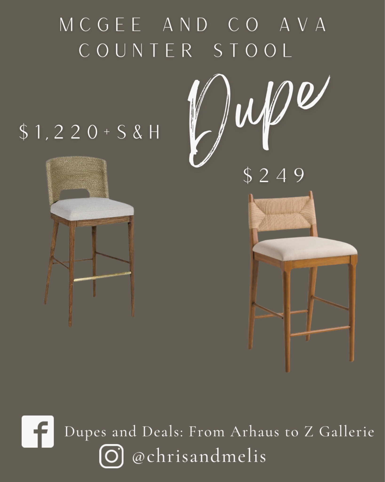 Beautiful counter stool that gives McGee and Co Ava stool vibes! 

#LTKsalealert #LTKhome