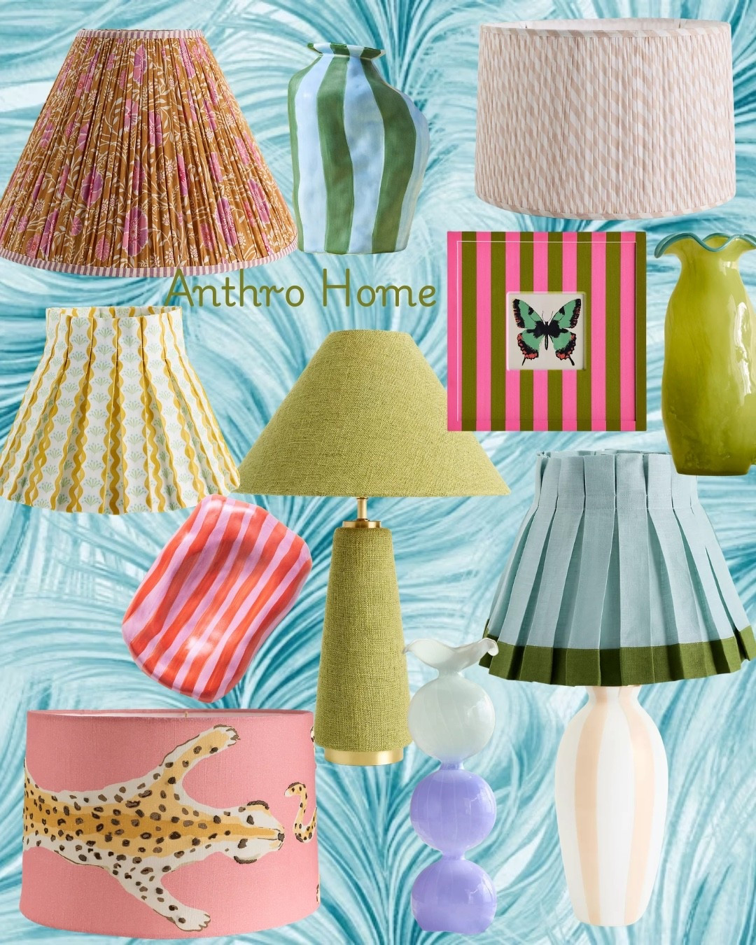 Anthropology Home finds 💚

Pleated lampshades | striped lamps | color
drench frame | pops of color home 🩷

#LTKdayinmylife #LTKHome