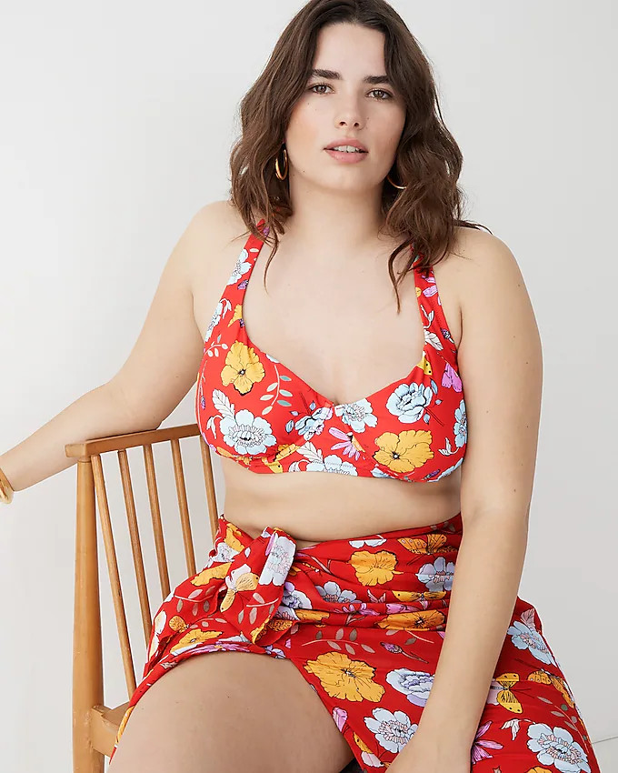 Dauphinette X J.Crew convertible underwire bikini top | J. Crew US