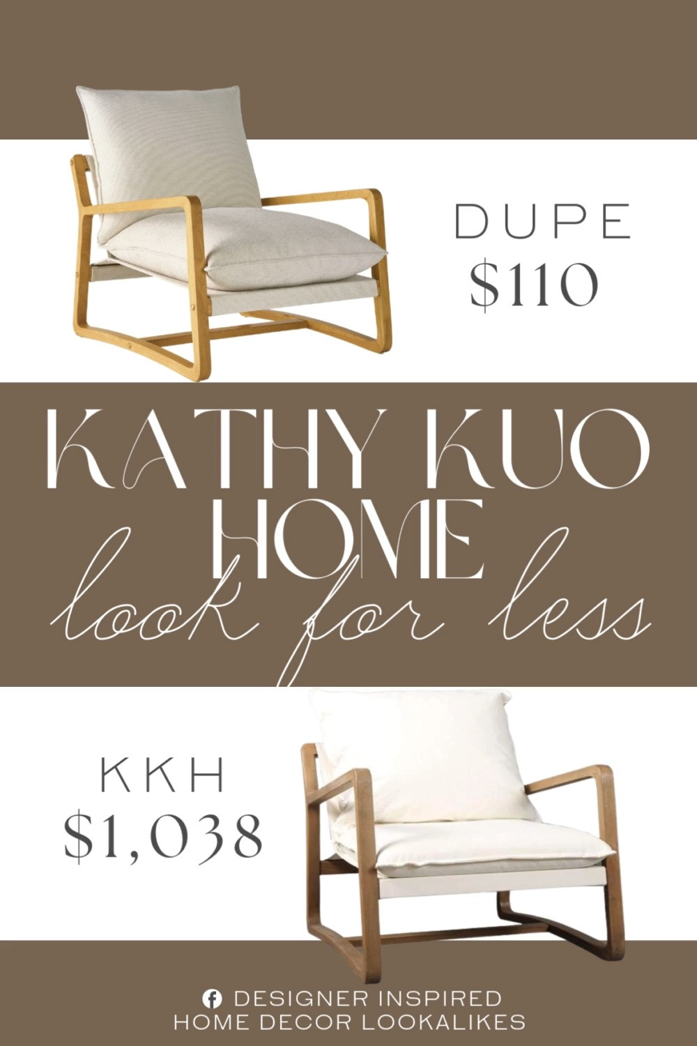 Inspired by Kathy Kuo Home Lodge Occasional Chair. Sling Back Accent Chair. Wooden Frame Lounge Chair. Rustic Modern Chair. Mid-Century Modern Sling Chair. Wooden Accent Armchair. Rustic Wood Sling Chair. Modern Rustic Lounge Chair. 

Home more affordable option find copy cat similar look for less budget friendly affordable cheap cheaper beautiful pretty. Clearance sale coupon code discount code promo code luxury lookalike look a like Inspo inspiration inspired by idea ideas Love like these? I share multiple every day in my FB group.
#kathykuohomeinspired #slingchair #woodenaccentchair #rusticmodern #woodenfurniture #loungechair #accentchair #livingroominspo 

 #LTKHome