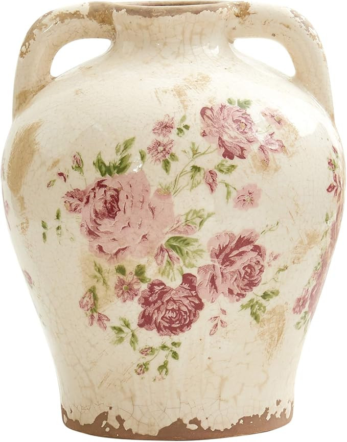 8in. Tuscan Ceramic Floral Print Vase | Amazon (US)