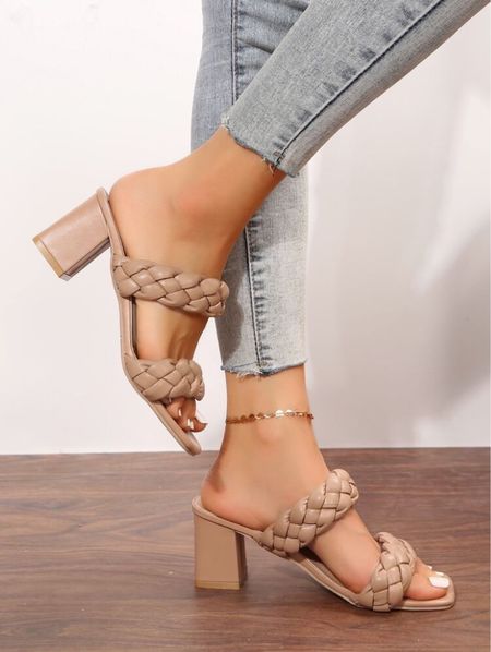 These are so inexpensive! Perfect for spring and summer . Love the heel size and the neutral color 

#LTKsalealert #LTKshoecrush