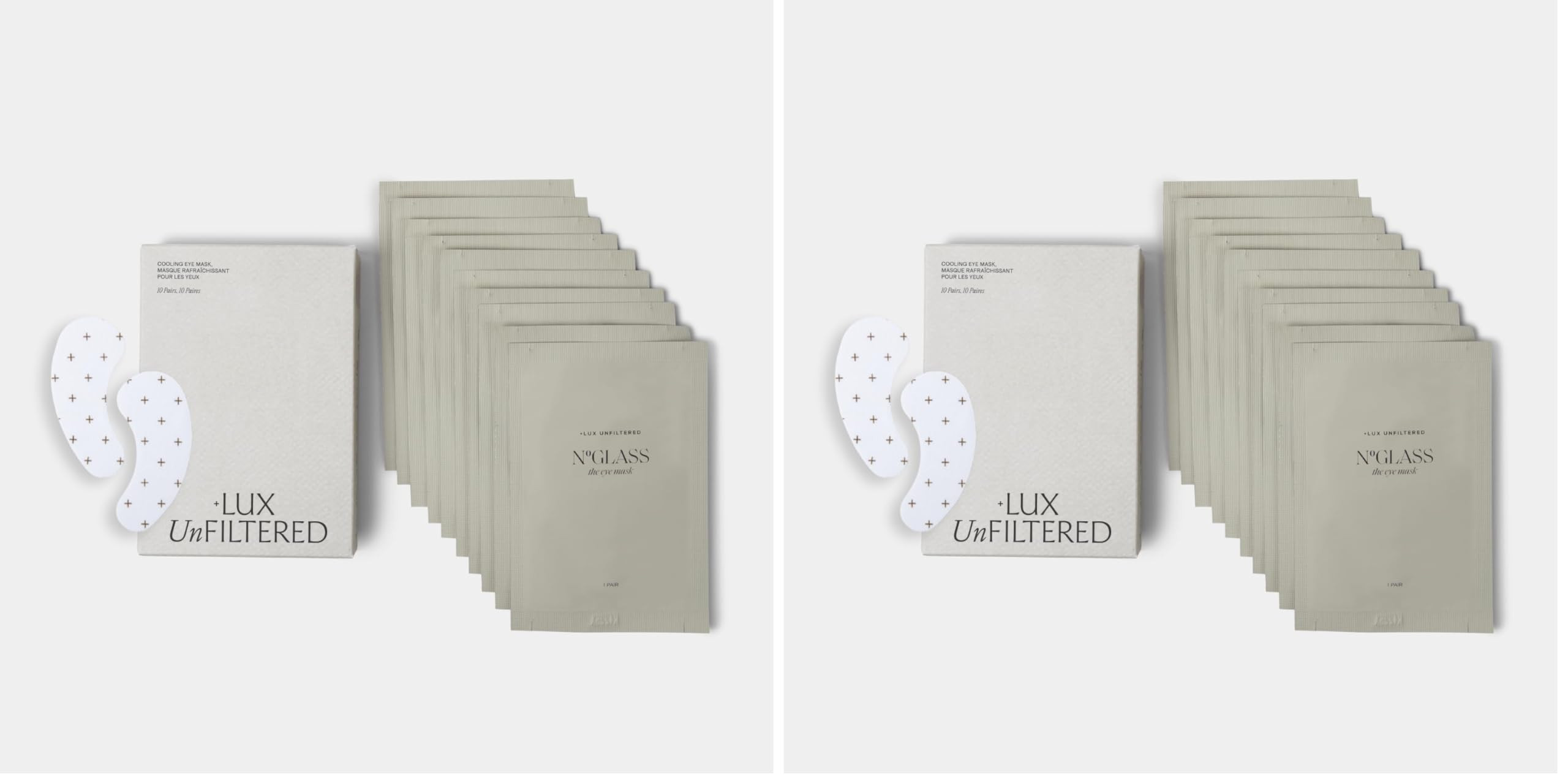 + Lux Unfiltered Cooling Under Eye Patches - Anti-Slip Caffeine Infused Korean Eye Mask - Reduces... | Amazon (US)