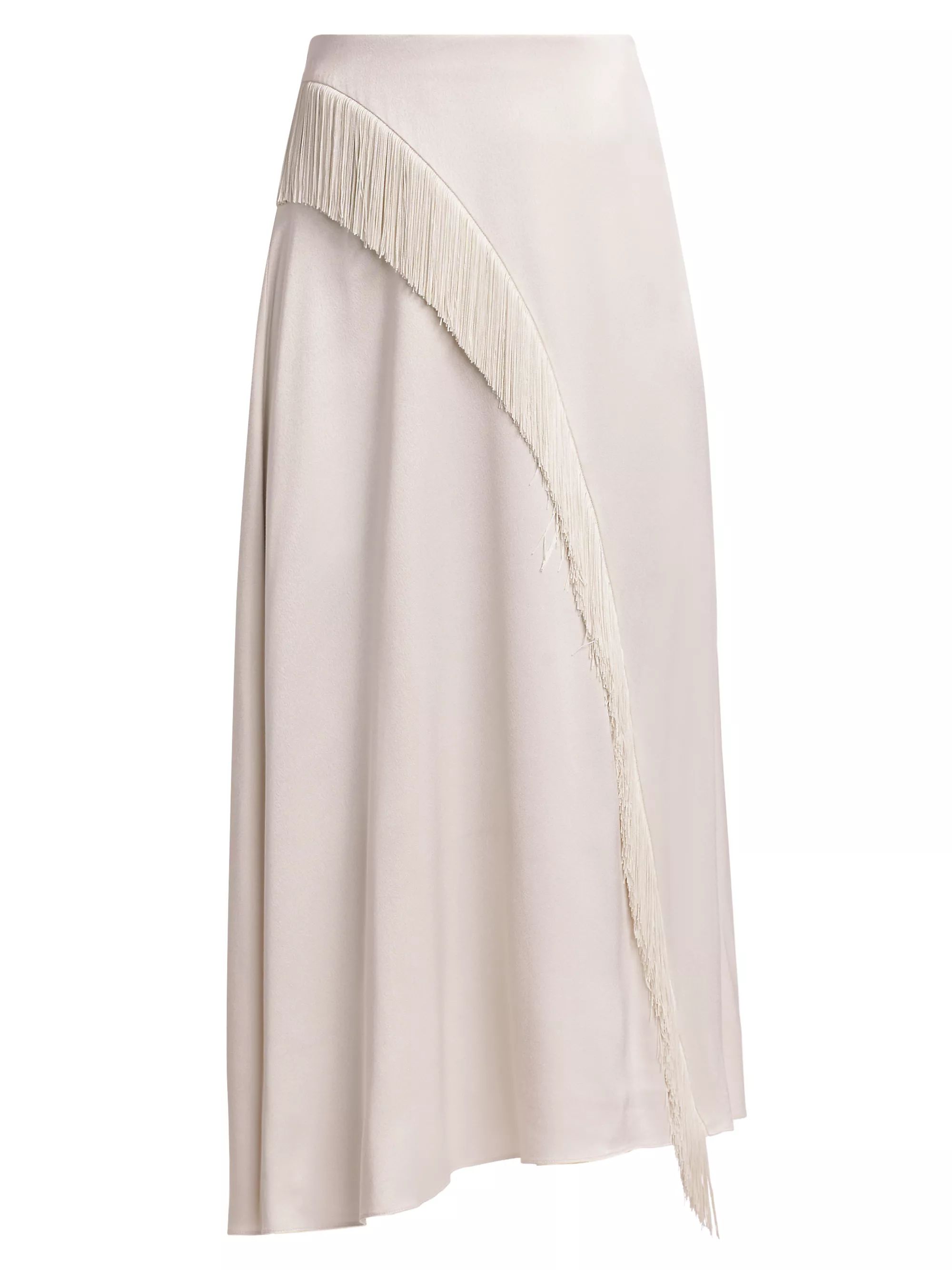 Asymmetric Fringe Midi-Skirt | Saks Fifth Avenue