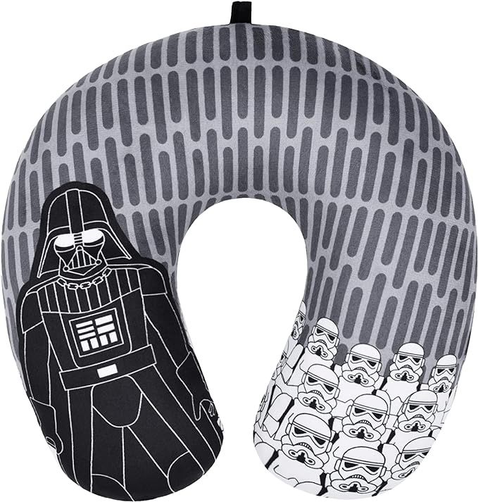 Concept One Star Wars Darth Vader and Storm Trooper Portable Neck Pillow, Grey | Amazon (US)