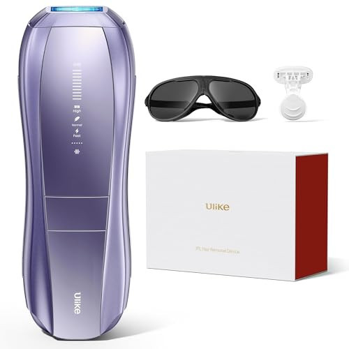 Ulike Laser Hair Removal Device Air 10 Ipl Gift for Women and Men, Ice Cool and Permanent Hair Reduction for Nearly Painless, Dual Lights, Skin Sensor & USHR Mode Hair Removal in 10mins from Home | Amazon (US)