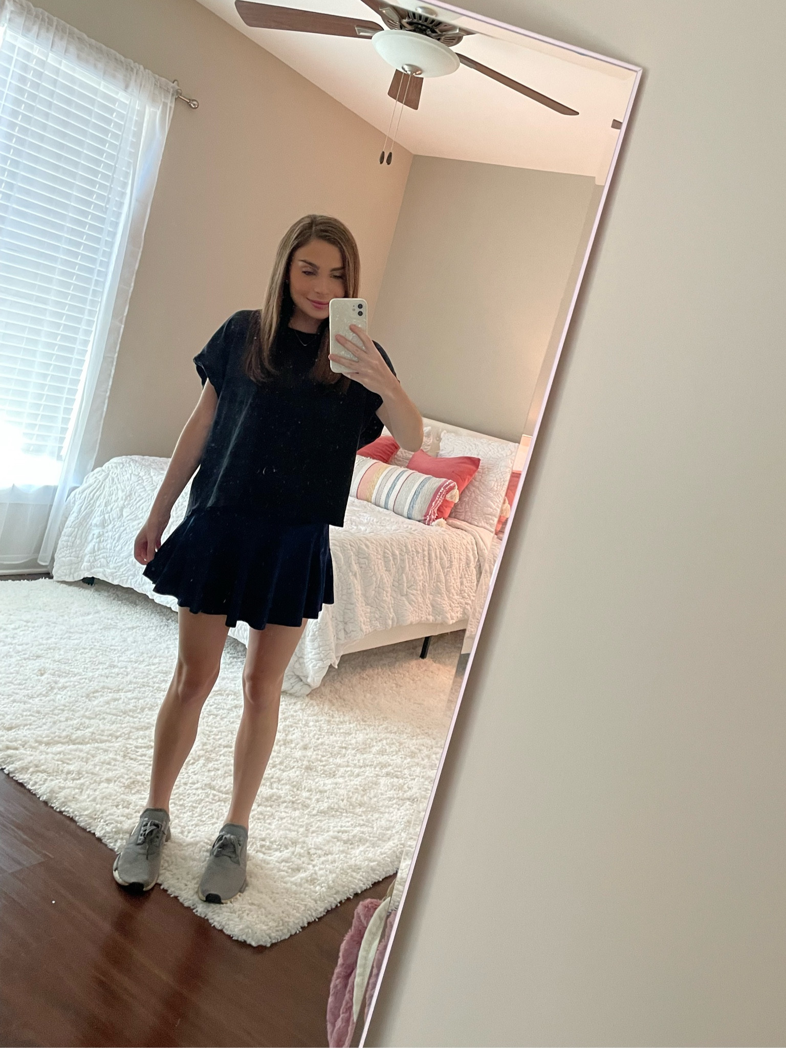 Casual outfit- perfect for class! Top and skort are Free People! 💙💙🖤

#LTKU #LTKfit #LTKunder50