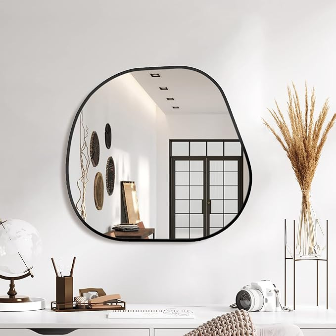 Delma Irregular Wall Mirror for Wall Mounted, 23'', Vanity Mirror for Bathroom Bedroom Entryway, ... | Amazon (US)