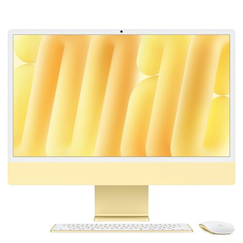 Apple 2024 iMac All-in-One Desktop Computer with M4 chip with 10-core CPU and 10-core GPU: Built for Apple Intelligence, 24-inch Retina Display, 16GB Unified Memory, 256GB SSD Storage; Yellow | Amazon (US)