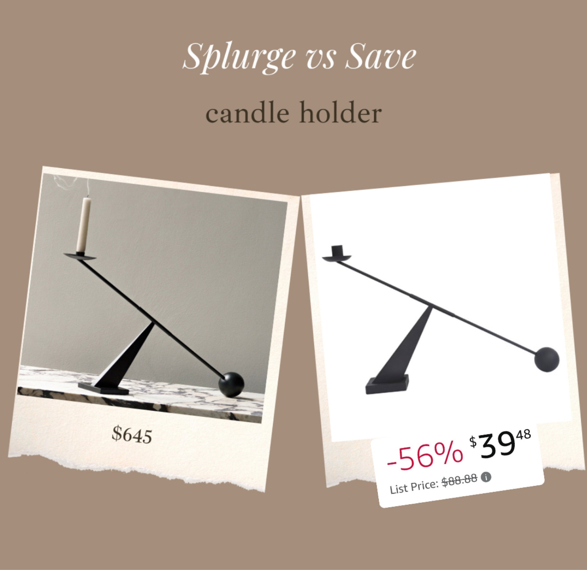 I’ve had my eye on this Amazon candle holder for months & when it first launched, it was over $70!!!!! 

On major sale right now! Will sellout! 🚨

#LTKHome #LTKFindsUnder50 #LTKSaleAlert