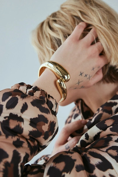 Double Dome Metal Cuff Bracelet | Urban Outfitters (US and RoW)