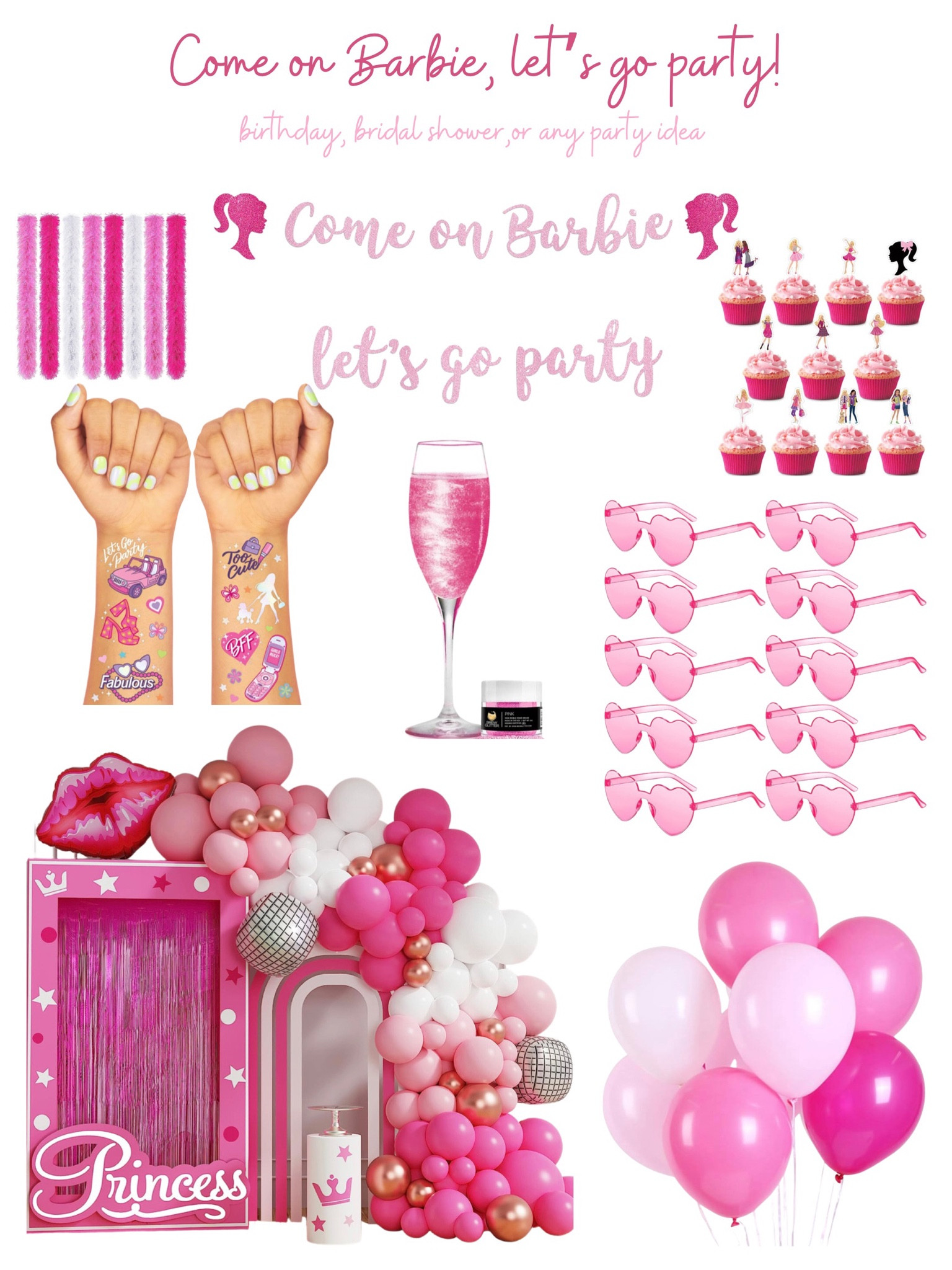 Come on Barbie lets go Party! This theme is
amazing! Perfect for a birthday party, bridal
shower, or a bachelorette party!! T
#Barbie #BarbieWorld #bachelorette
#bacheloretteparty #bachelorettepartyideas
#bachelorettetips #barbiebachelorette
#barbiebacheloretteparty #barbiebachparty
#barbiebachbash #HotPink #BarbieBirthday
#BarbieBridalShower #BarbieBridalParty
#BarbieDecor #BarbieDecoration
#BarbieDecorations #FiestaBarbie #FiestaDeBarbie

#LTKkids #LTKfamily #LTKwedding