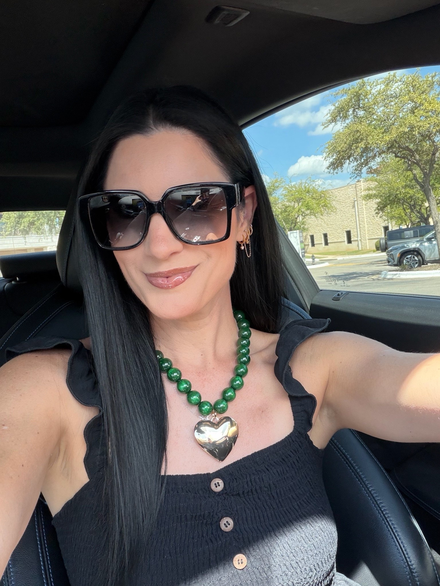 Just got this new beaded heart statement necklace in from Lisi Lerch. Comes in tons of colors and is under $60!

My lip color is from @colourpopcult and is shade perfection. 

My YSL sunglasses are also on major sale still for $190 from $495!

#LTKOver40 #LTKBeauty #LTKSaleAlert