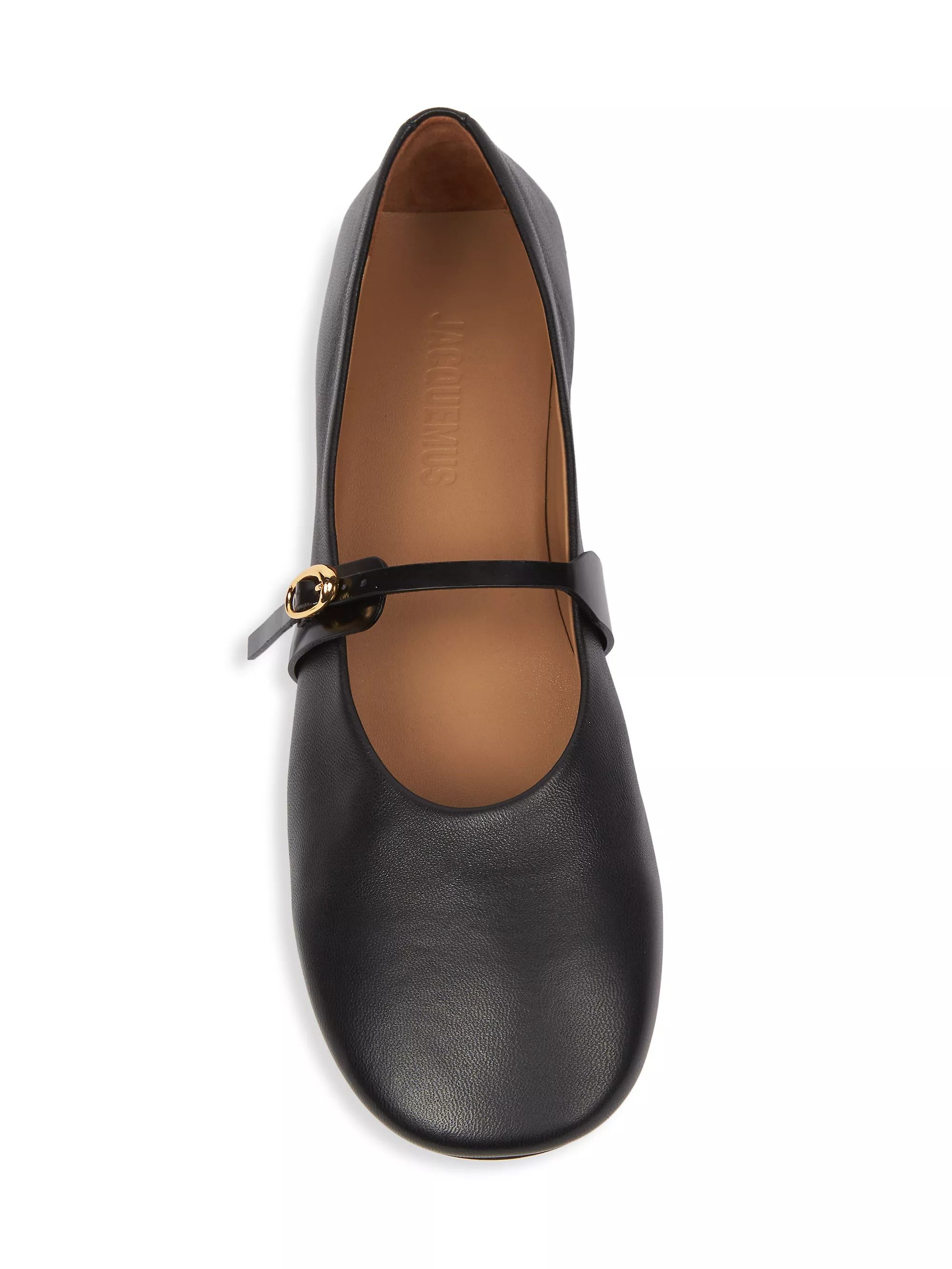 Les Ballerines Rondes Leather Flats | Saks Fifth Avenue