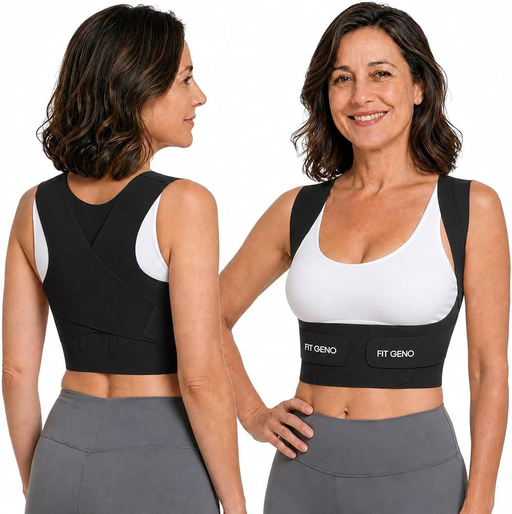 Fit Geno Invisilite Posture Corrector for Women, Adjustable Back Brace for Hunchback Slouching, U... | Amazon (US)