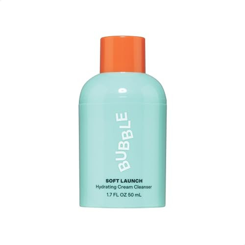 Bubble Skincare Soft Launch Cream Cleanser - Hydrating Facial Cleanser for Dry Skin - Foaming Face Wash Enriched with Avocado Oil to Soothe + Nourish Without Stripping Essential Moisture (50ml) | Amazon (US)