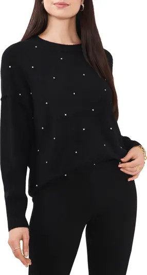 Rhinestone Cozy Crewneck Sweater | Nordstrom