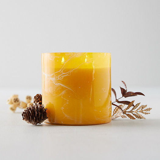Linnea's Lights Marble Candle, Bourbon Tabac | Terrain