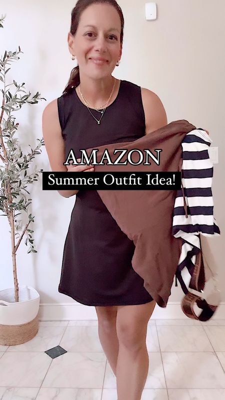 Casual summer outfit idea from Amazon! Everything runs true to size - I’m wearing a small in the striped tank and linen shorts.

#LTKFindsUnder50 #LTKStyleTip #LTKOver40