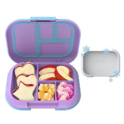 Bentgo Kids' Chill Lunch Box, Bento-Style Solution, 4 Compartments & Removable Ice Pack - Vivid Orchid Speckle | Target