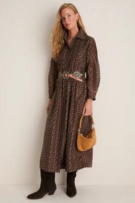 Hampden Harvest Pleated Lang Dress | Tuckernuck (US)