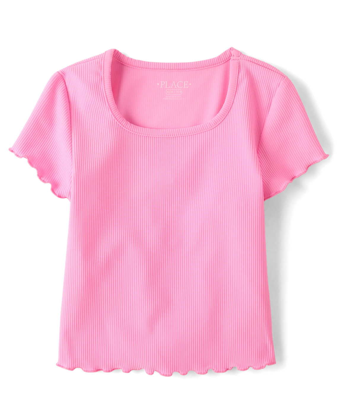 Girls Quick Dry Textured Ribbed Tee - pink | The Children's Place