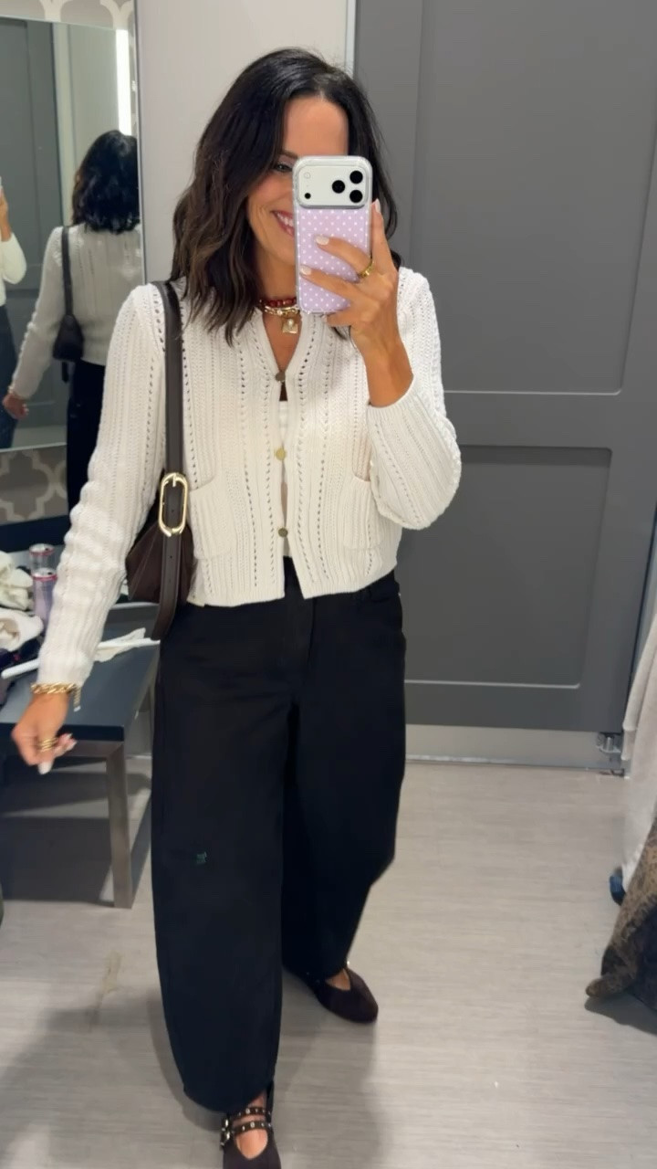 Target said we’re dressing expensive this fall 🤎🤍 This cardigan & barrel pants combo is SO good!! Xs top & size 2 pants!

#targetstyle #targetfinds #targetfashion #targetfashionfinds #targetstylefinds #fallfashion #fallstyle #falloutfits #affordablefashion #ltkfinds