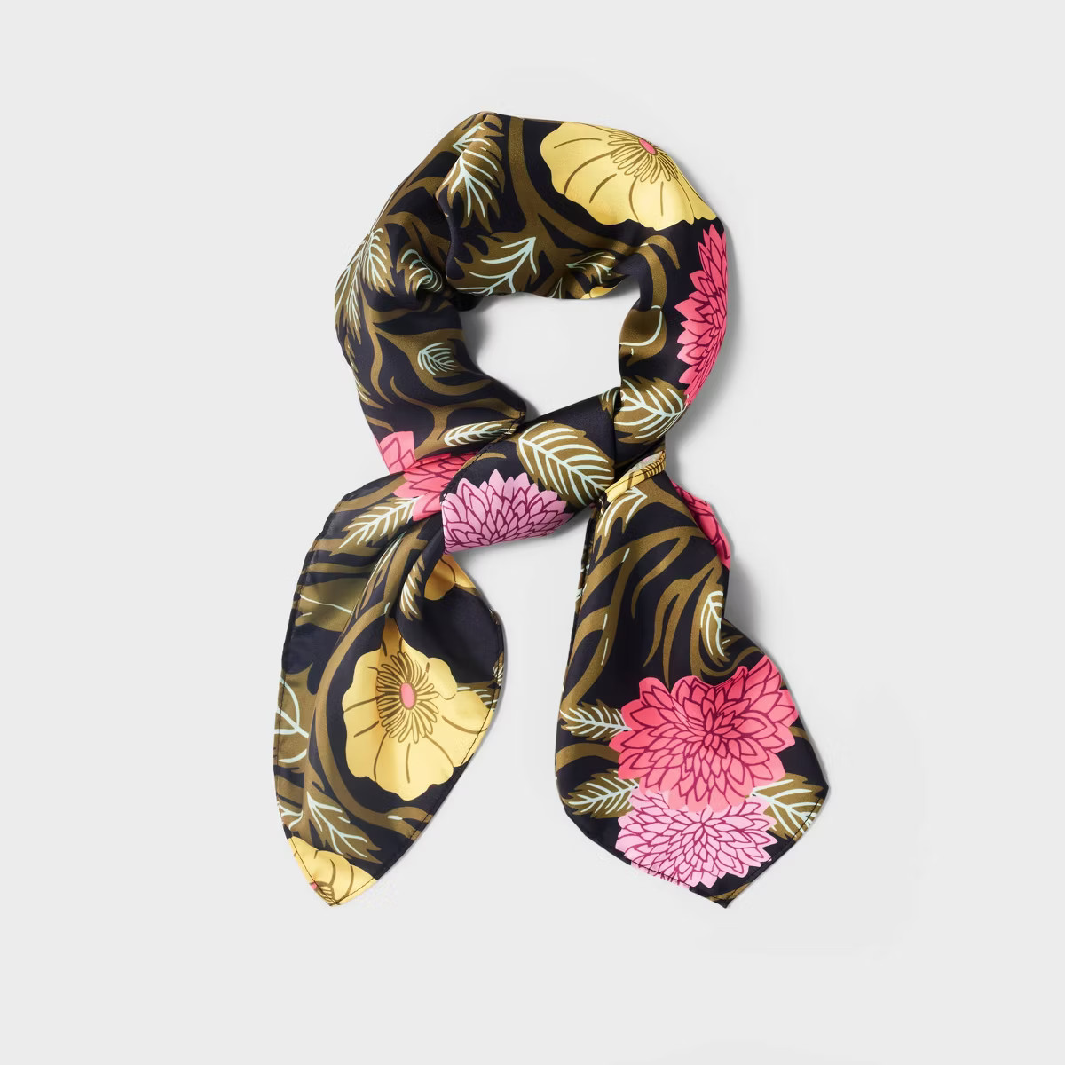 Latino Heritage Month Versatile Satin Scarf - Blue Floral | Target