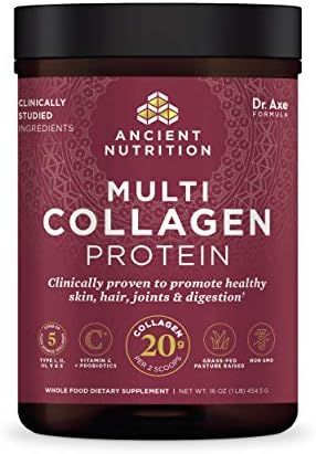 Amazon.com: Collagen Powder Protein with Probiotics by Ancient Nutrition, Unflavored Multi Collag... | Amazon (US)