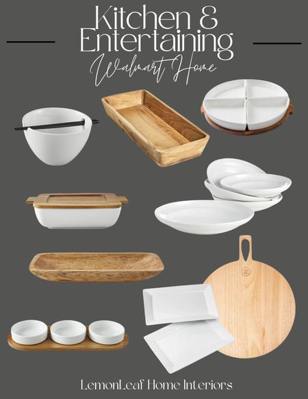 Walmart pickup for these serving pieces for entertaining on the 4th of July. 
Love the mix of porcelain and wood



#LTKSummerSales #LTKFindsUnder50 #LTKHome