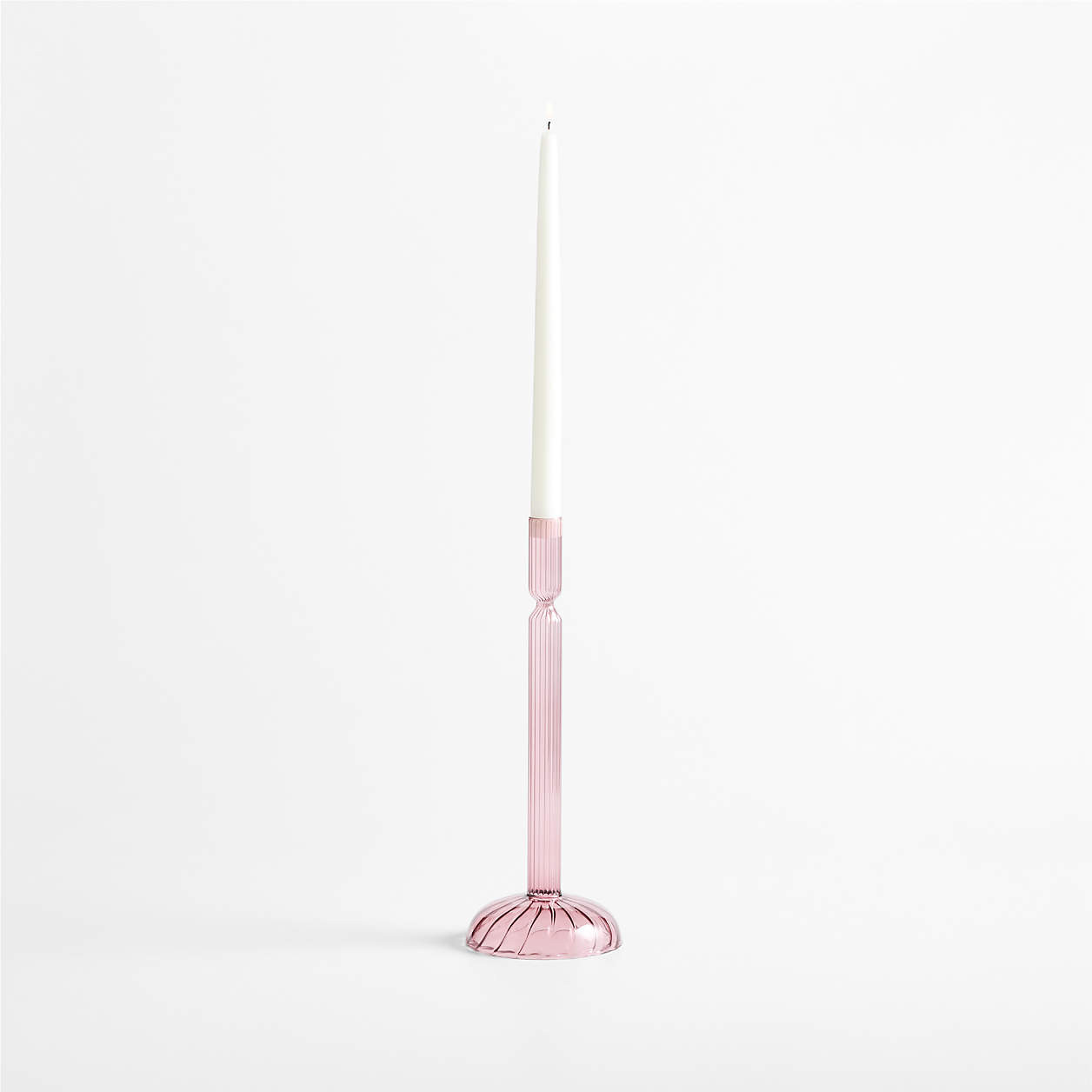 Lisbon Plum Large Taper Holder 12.75" + Reviews | Crate & Barrel | Crate & Barrel