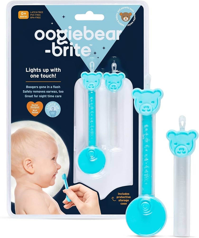 oogiebear Brite - Baby Nose Cleaner and Ear Wax Removal Tool. Baby Gadget with Nighttime LED Ligh... | Amazon (US)