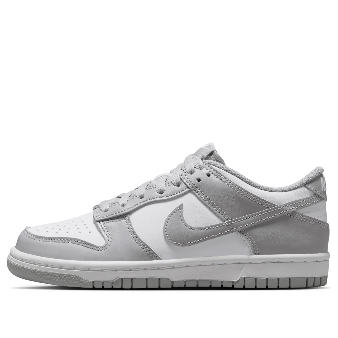 (GS) Nike Dunk Low 'White Light Smoke Grey' FB9109-123 | KICKS CREW