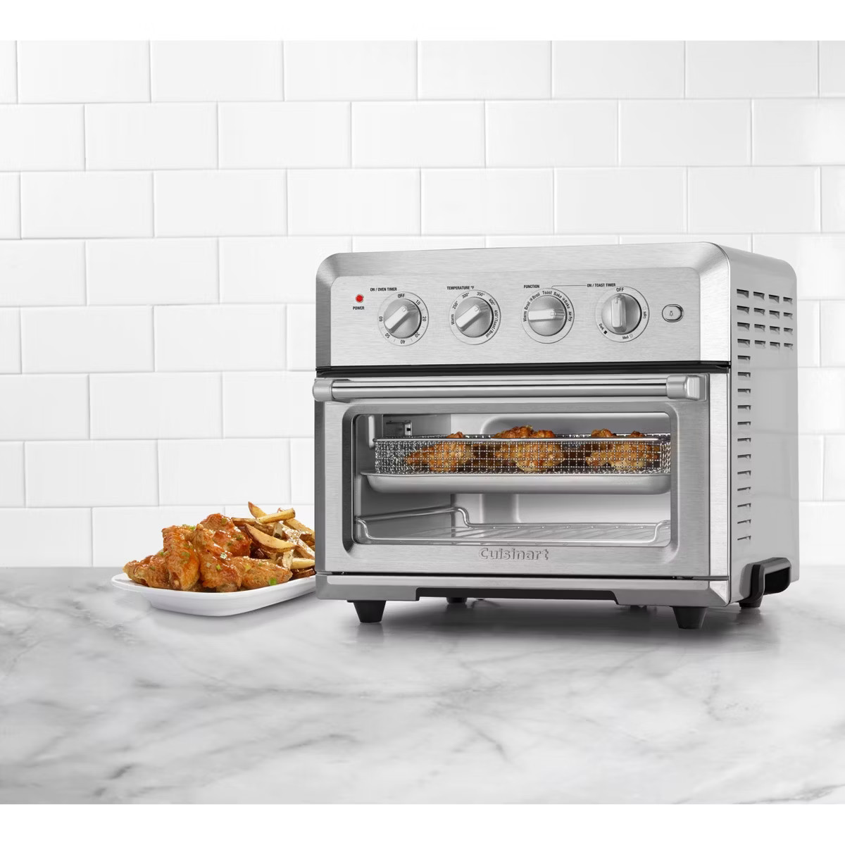 Cuisinart Air Fryer Toaster Oven Stainless Steel CTOA-122: 1800W, Convection Bake, Broiler, Cool ... | Target