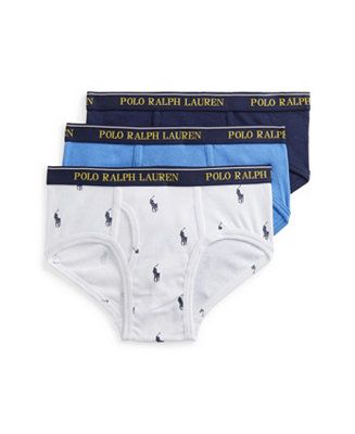 Polo Ralph Lauren Little Boys Briefs, 3-piece Set & Reviews - Underwear & Socks - Kids - Macy's | Macys (US)