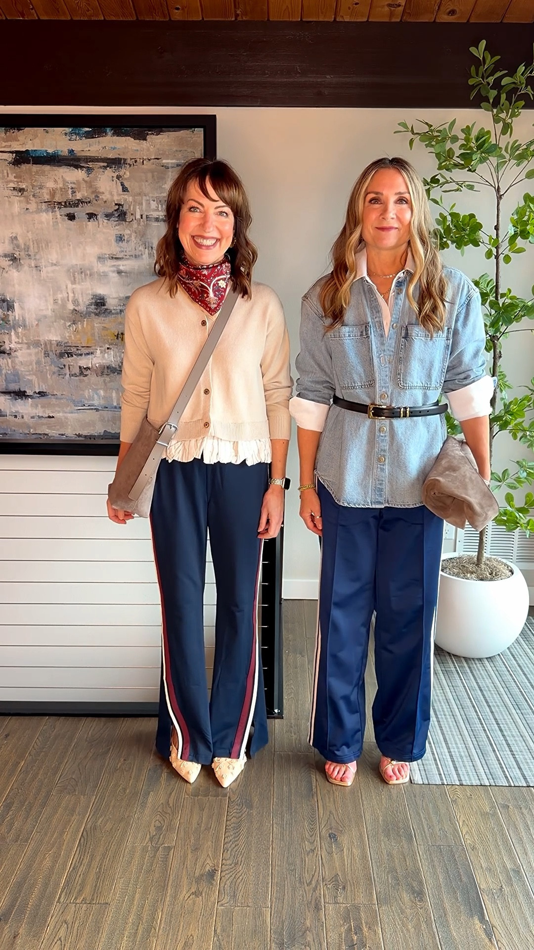 Comment SHOP for links! // We’ve never not loved track pants, and we’re so excited they’re trending again!

Of course we’ll wear ours casually, but we also think it’s really unexpected & cool to dress them up!

Krista’s are limited in sizes but she’s linked a similar pair! Mine are truly classic sportswear, so they’re affordable and available in more colors. 
HOW TO SHOP:
1️⃣Comment SHOP and we’ll send outfit links to your DM
2️⃣Click on link in bio to shop 
3️⃣Watch our stories for links

Date night II, work outfit, office outfit, lululemon, adidas, spring outfit 

#LTKOver40 #LTKActive #LTKWorkwear