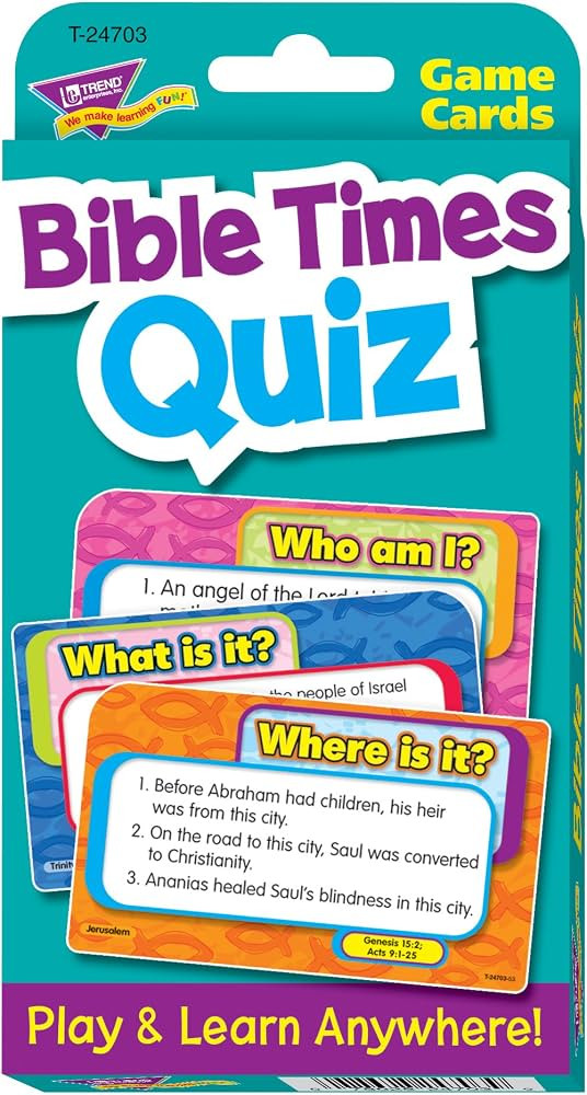 Bible Times Quiz Challenge Cards | Amazon (US)