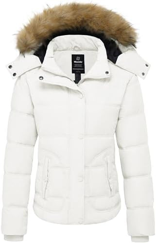 wantdo Women's Hooded Winter Coat Thicken Quilted Puffer Jacket Warm Parka | Amazon (US)