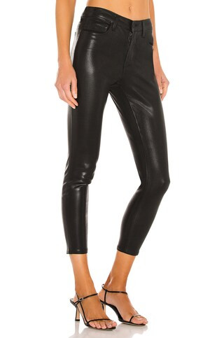 L'AGENCE Margot Skinny Jean in Black Coated from Revolve.com | Revolve Clothing (Global)