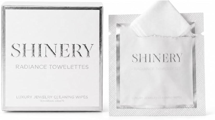 Shinery Radiance Towelettes Jewelry Cleaning Wipes on the Go Travel Cleaner for Rings Diamonds an... | Amazon (US)