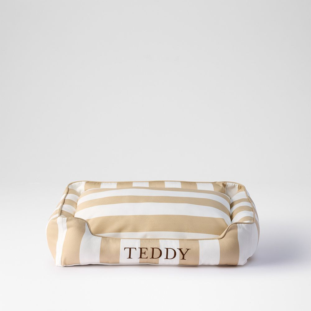 Cabana Stripe Outdoor Dog Bed Lounger | Mark and Graham