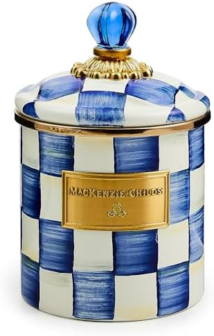MACKENZIE-CHILDS Enamel Canister, Versatile Kitchen Storage Container for Flour and Sugar, Small,... | Amazon (US)