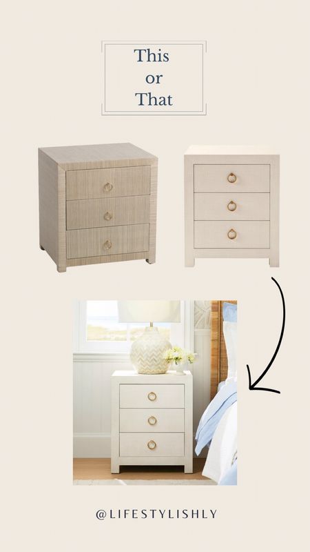 Serena and Lily raffia drift way woven nightstand and the look for less

#LTKmens #LTKFind