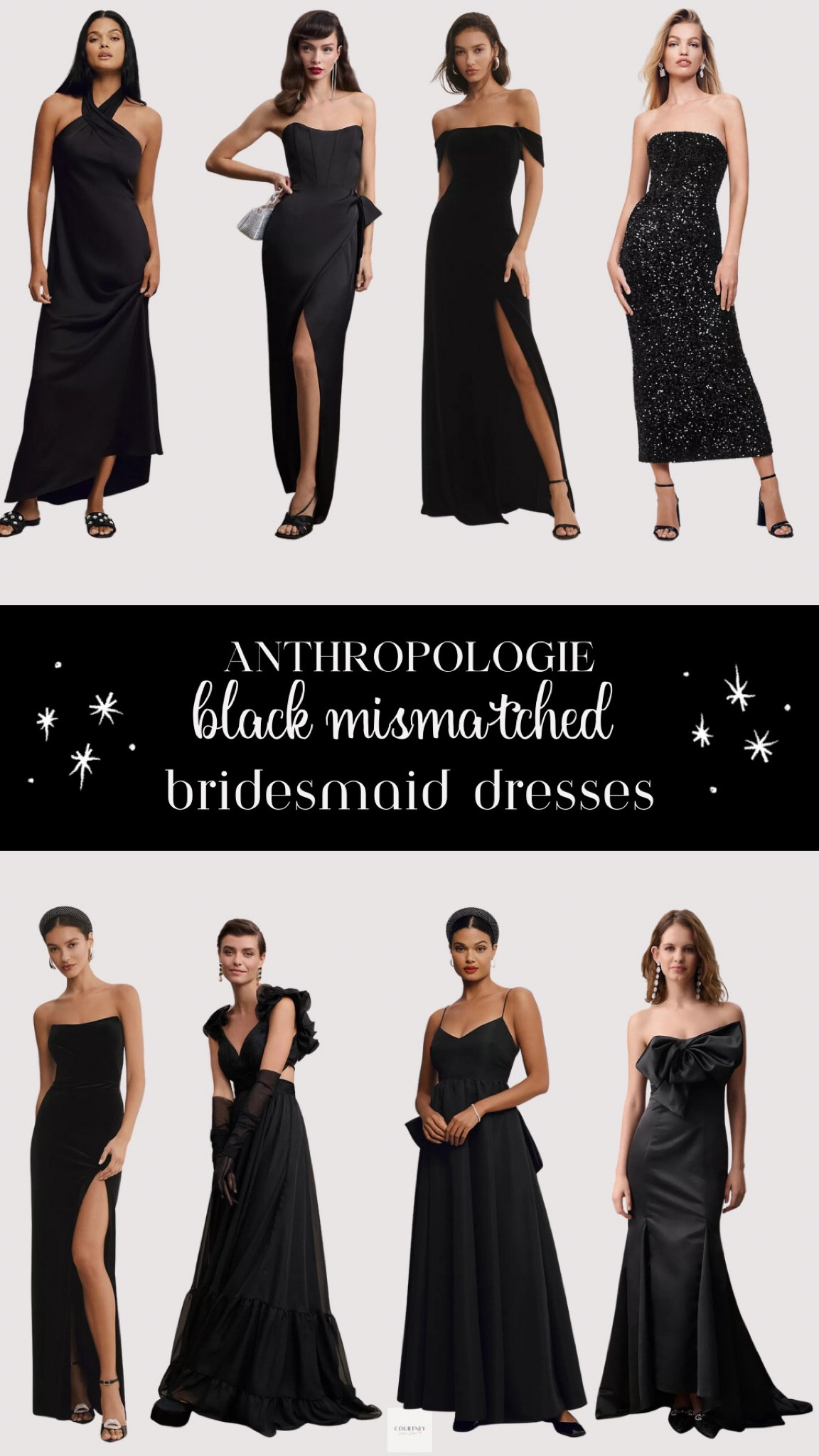 anthropologie black bridesmaid dresses courtneylovesasoiree on LTK PrettyLittleThing Women's Textured Jersey Curvy fall Size:42S