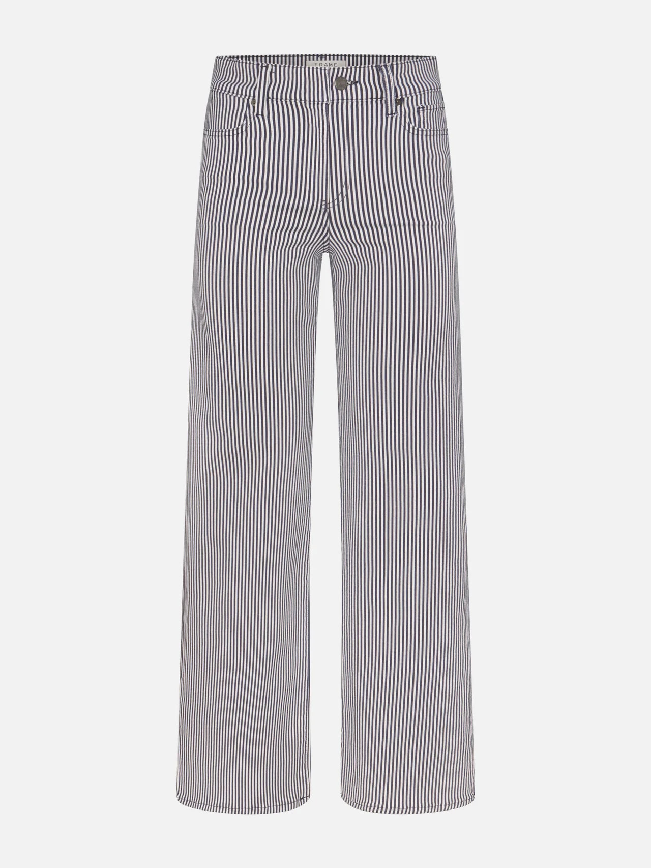 LE SLIM PALAZZO NAVY STRIPE | Frame Denim