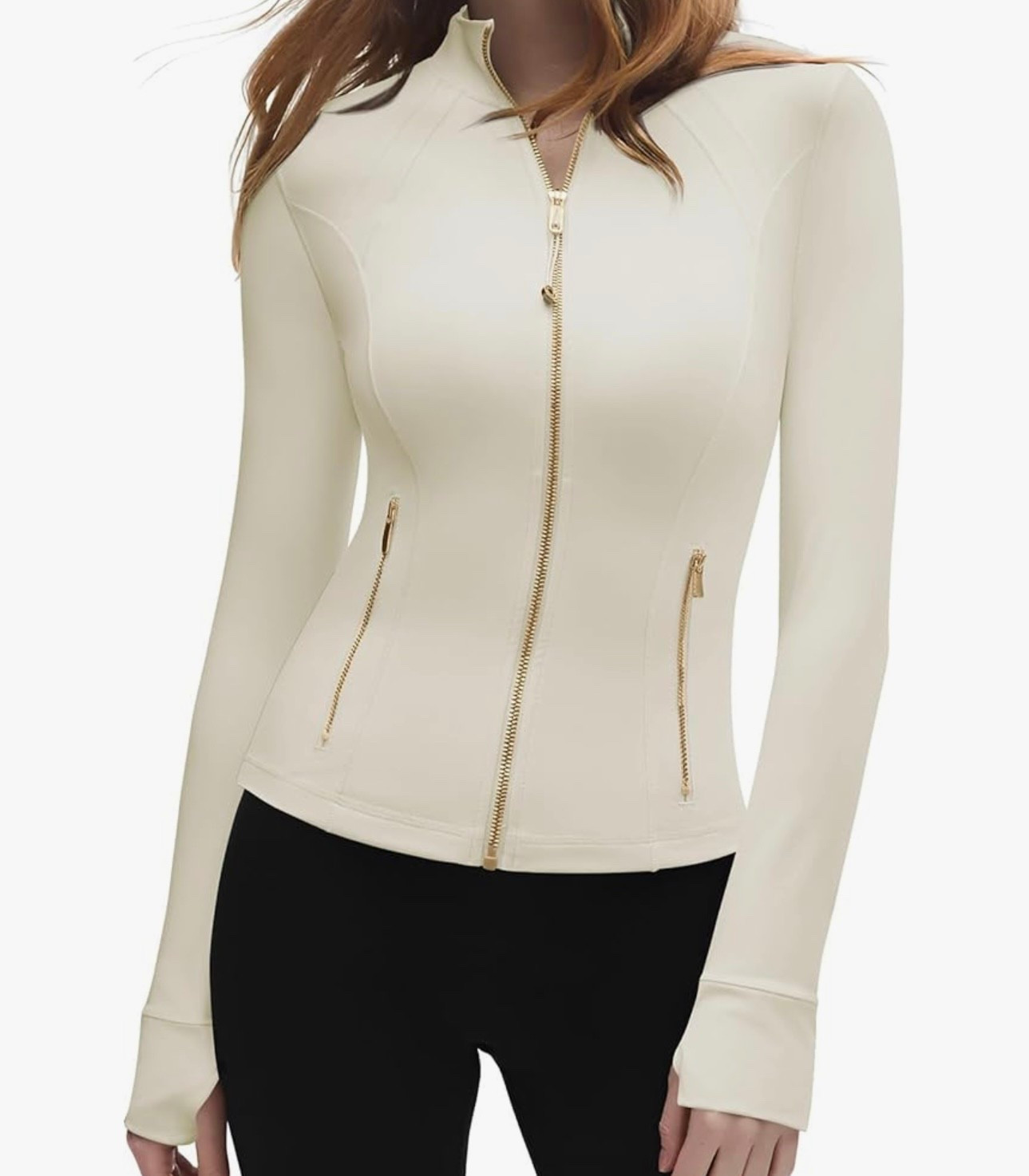 SUUKSESS Women Golden Full Zip Up Workout Cropped Jackets Lightweight Athletic Yoga Tops

#LTKfitnessgoals #LTKActive #LTKTravel