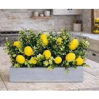 Lemon Centerpiece, Kitchen Decor, Farmhouse Wedding Table Decor | Etsy (US)